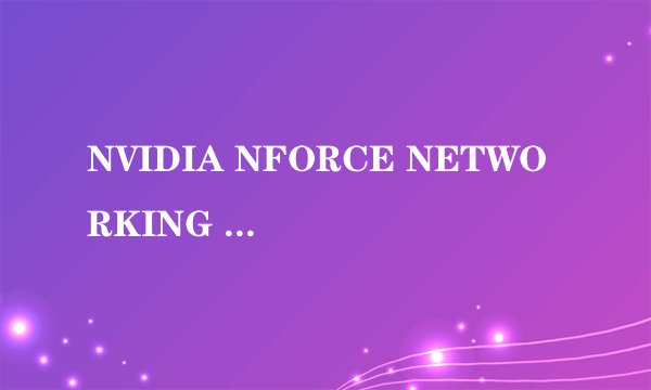 NVIDIA NFORCE NETWORKING CONTROLLER