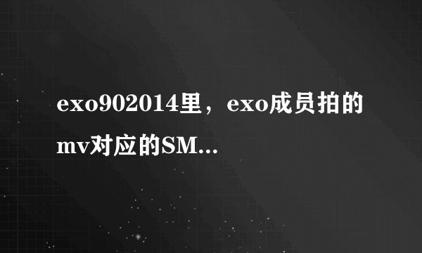 exo902014里，exo成员拍的mv对应的SMrookies成员分别都是些谁啊