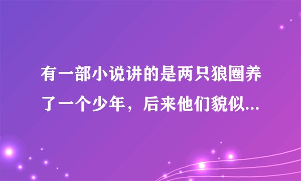 有一部小说讲的是两只狼圈养了一个少年，后来他们貌似是长生不老的人。是一部bl文，叫什么名字？
