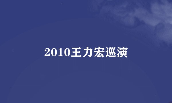 2010王力宏巡演