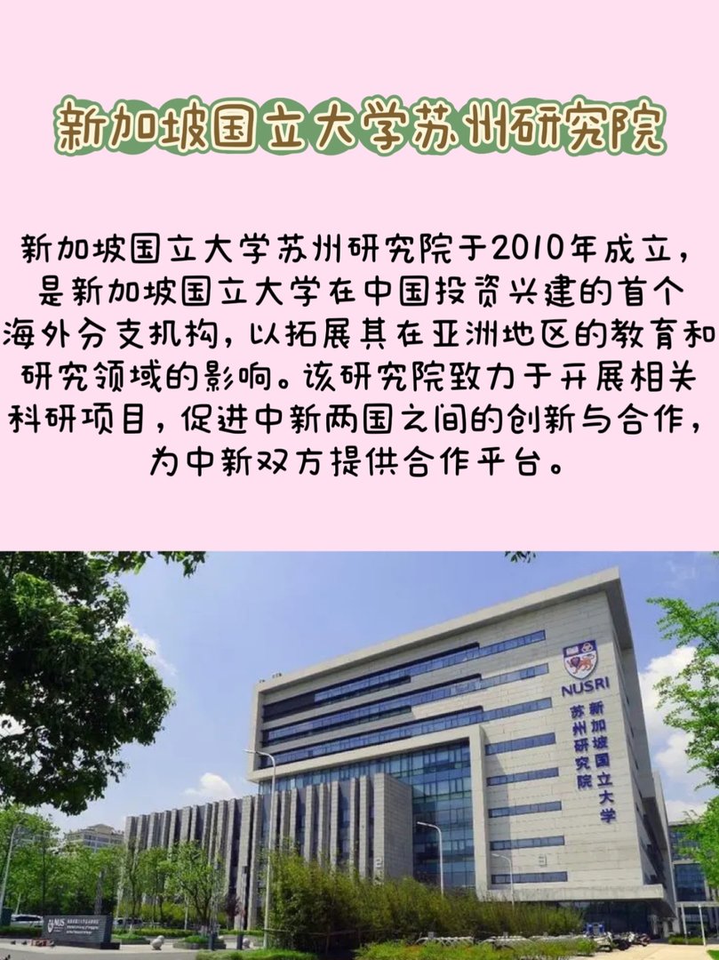 新加坡国立大学苏州研究院