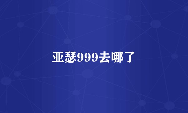 亚瑟999去哪了
