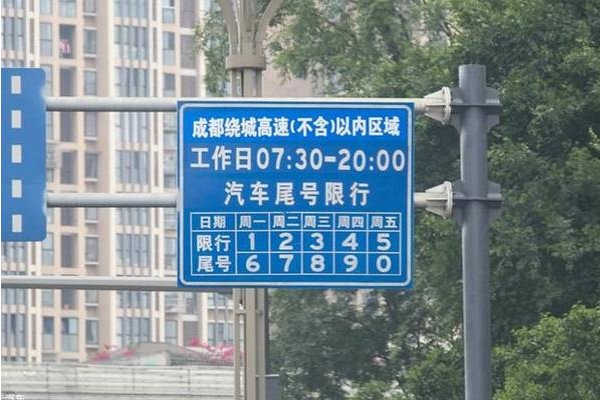 成都车辆限号2023最新限号时间