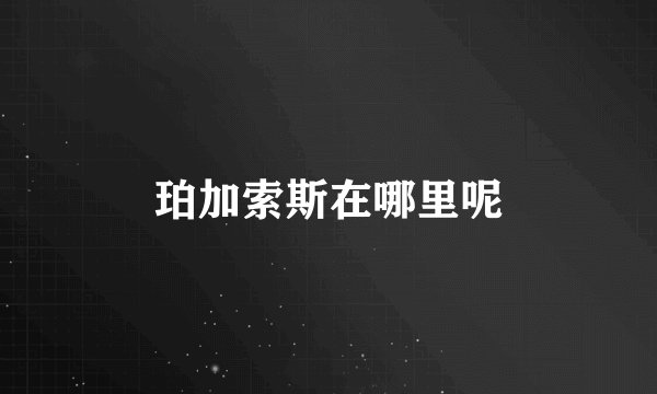 珀加索斯在哪里呢