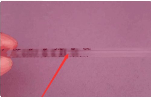 温度计怎么看水银线图片 看不懂