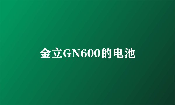 金立GN600的电池