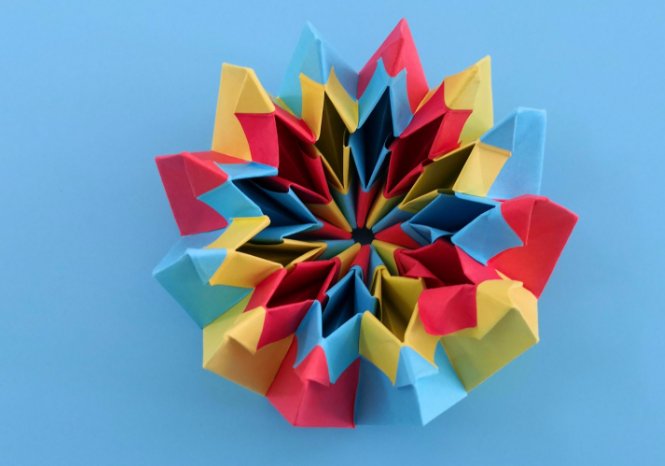 烟花无限翻折纸教程