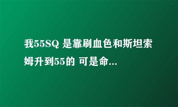 我55SQ 是靠刷血色和斯坦索姆升到55的 可是命中等级是0 装备都是FB里的现在打个怪超慢，总MISS 怎么办啊