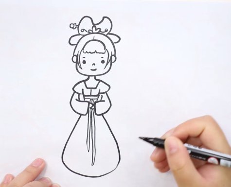 古代公主的全身怎么画